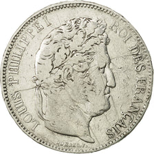 France, Louis-Philippe, 5 Francs, 1833, Toulouse, F(12-15), Silver, KM:749.9