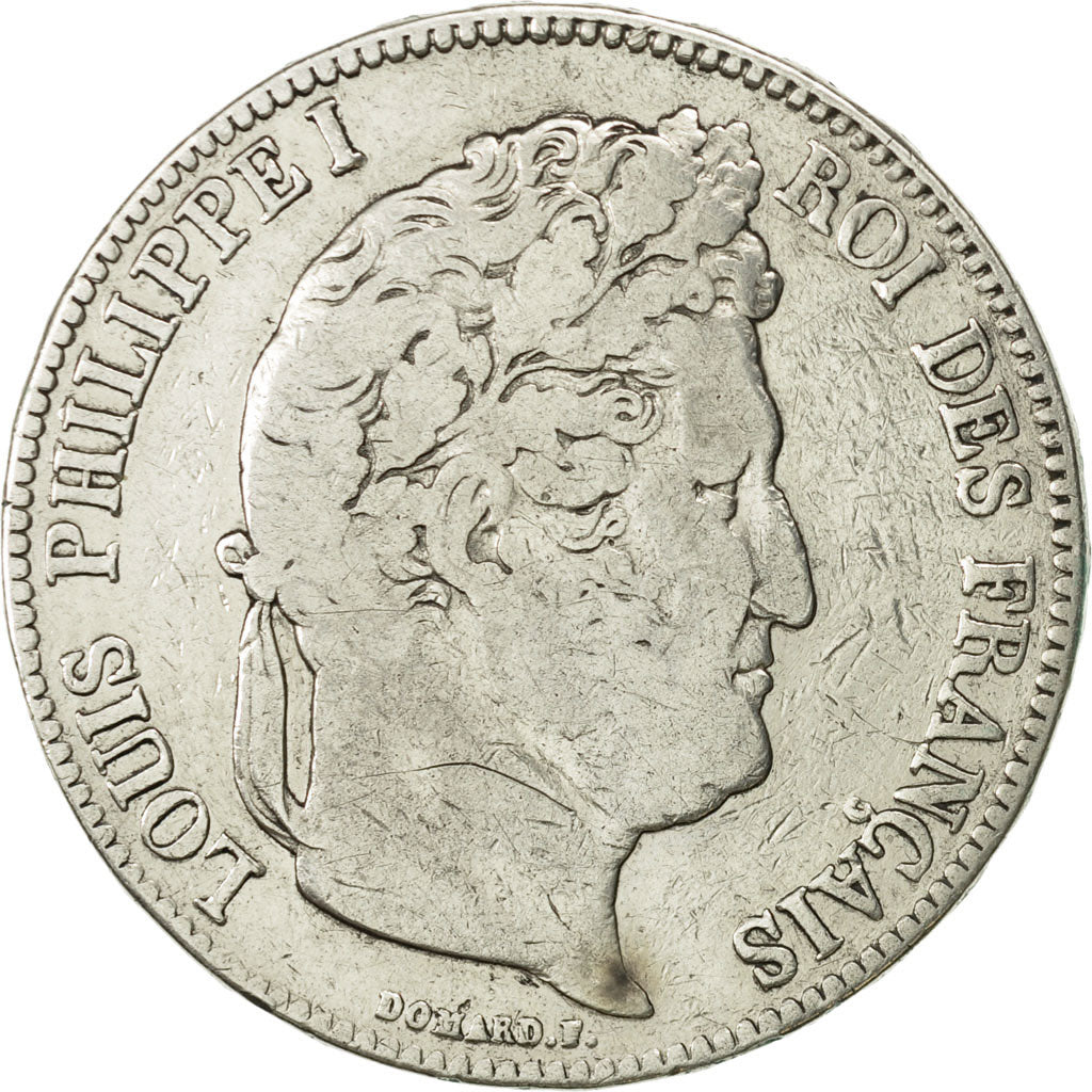 France, Louis-Philippe, 5 Francs, 1834, Paris, F(12-15), Silver, KM:749.1