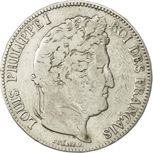 France, Louis-Philippe, 5 Francs, 1834, Paris, F(12-15), Silver, KM:749.1