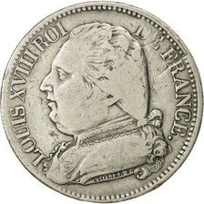 France, Louis XVIII, 5 Francs, 1815, Perpignan, TB+, Argent, KM 702.11, Gad 591