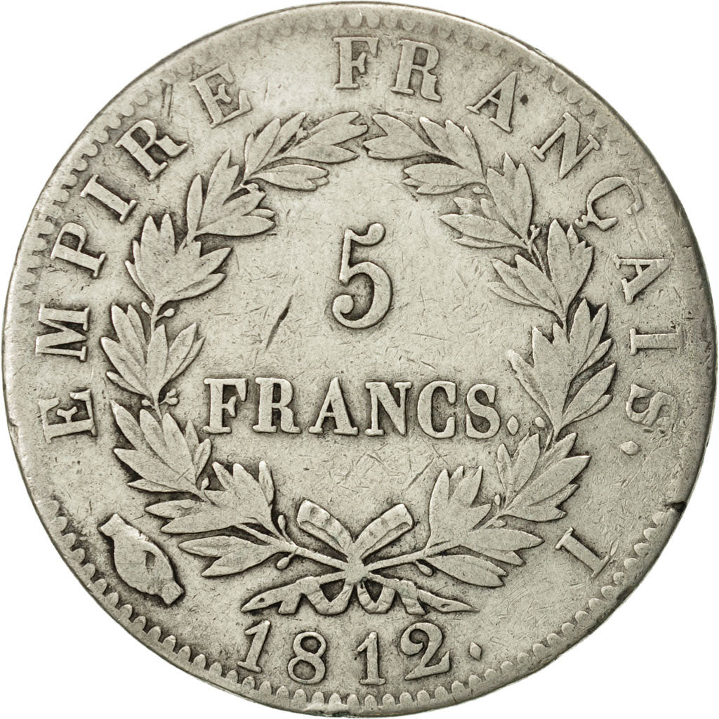 France, Napoléon I, 5 Francs, 1812, Limoges, VF(20-25), Silver, KM:694.7