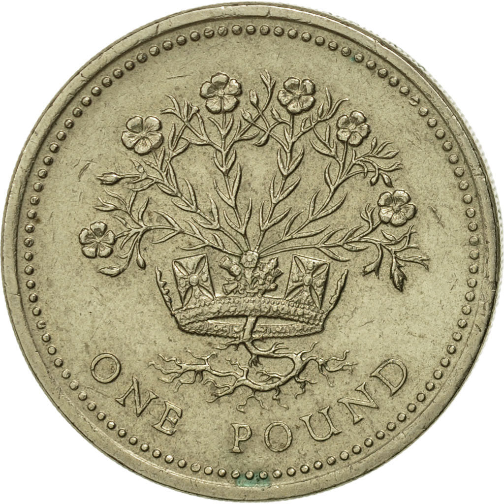 Great Britain, Elizabeth II, Pound, 1991, EF(40-45), Nickel-brass, KM:946