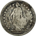 Monnaie, Suisse, Franc, 1880, Bern, B+, Argent, KM:24