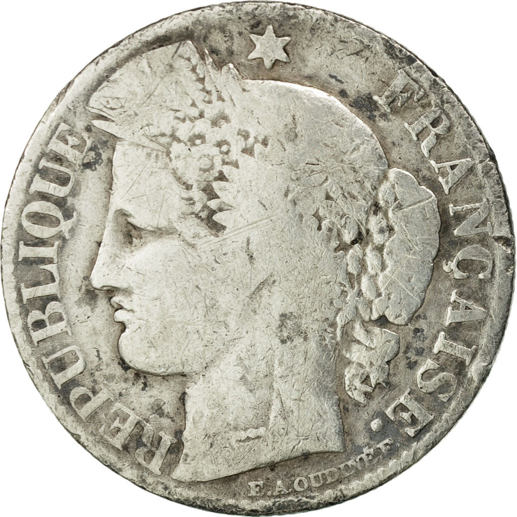 Moneda, Francia, Cérès, 50 Centimes, 1881, Paris, BC, Plata, KM:834.1