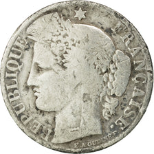 Moneda, Francia, Cérès, 50 Centimes, 1881, Paris, BC, Plata, KM:834.1