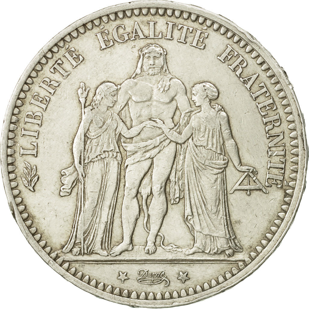 France, Hercule, 5 Francs, 1873, Paris, EF(40-45), Silver, KM:820.1
