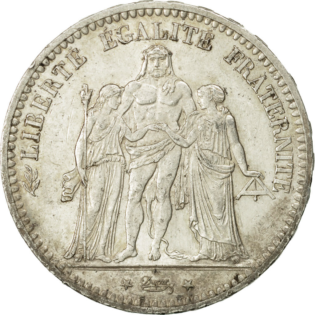 France, Hercule, 5 Francs, 1873, Paris, EF(40-45), Silver, KM:820.1