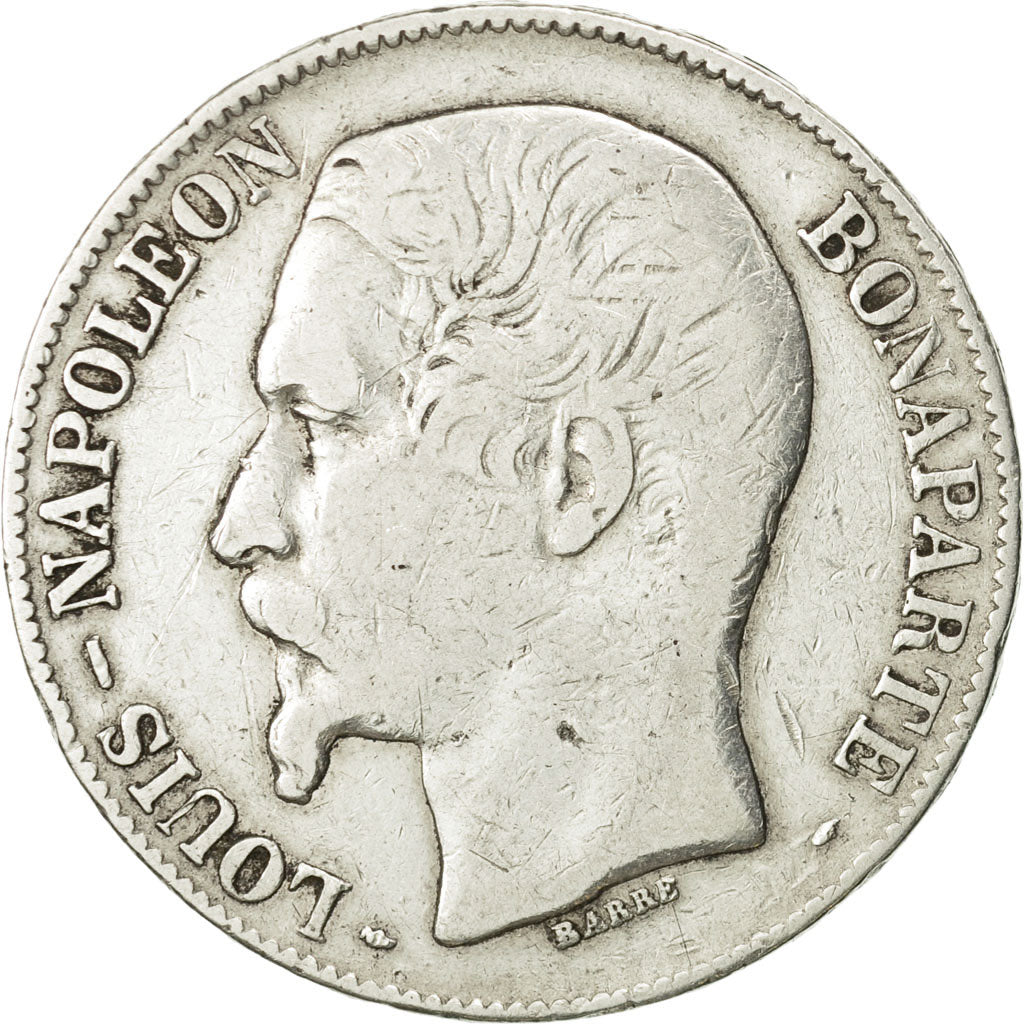 France, Napoléon III, 5 Francs, 1952, Paris, TB+, Argent, KM:773.1, Gadoury:726