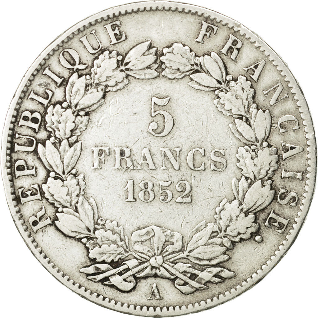 France, Napoléon III, 5 Francs, 1952, Paris, TB+, Argent, KM:773.1, Gadoury:726