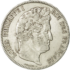 Coin, France, Louis-Philippe, 5 Francs, 1834, Paris, EF(40-45), Silver