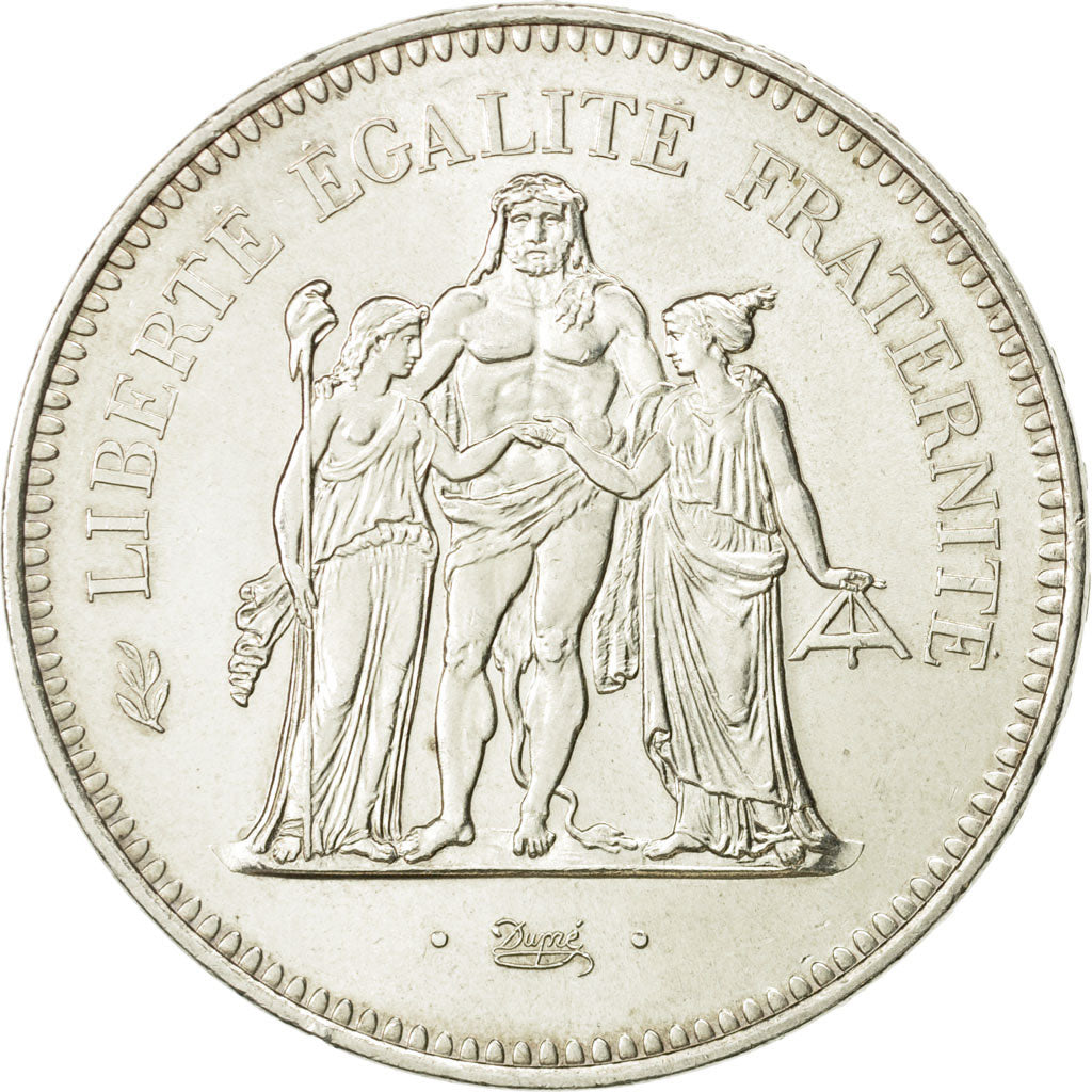 France, Hercule, 50 Francs, 1974, Paris, SUP, Argent, KM:941.1, Gadoury:882