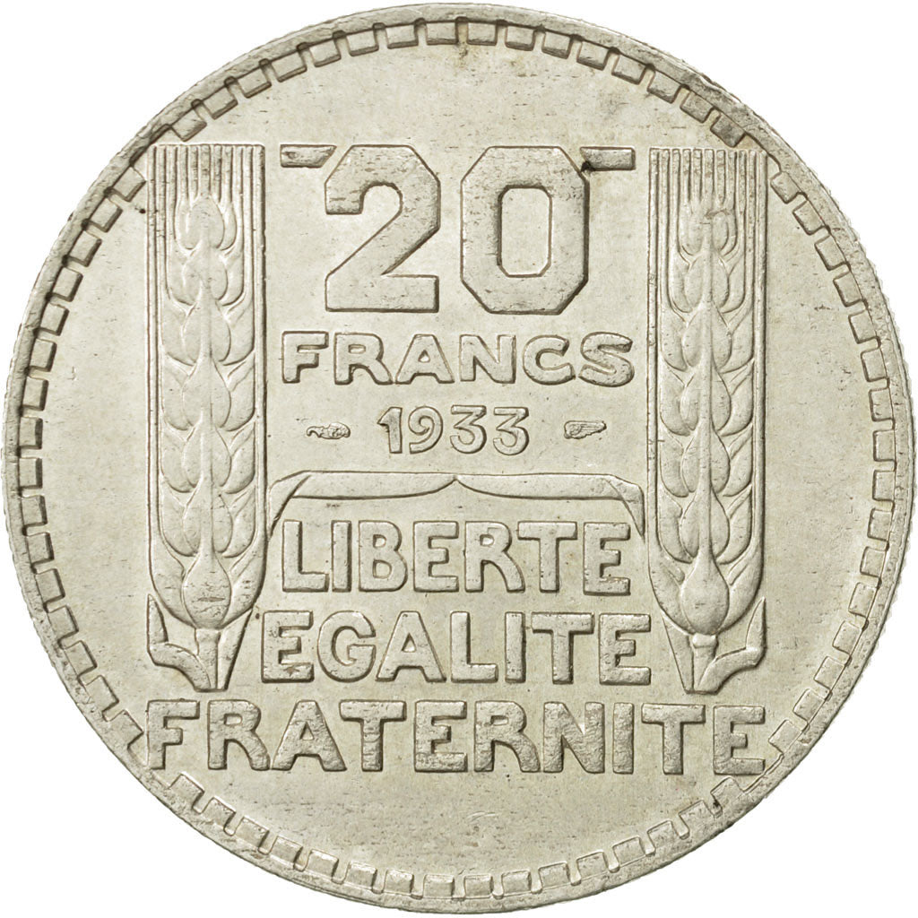 Coin, France, Turin, 20 Francs, 1933, Paris, AU(50-53), Silver, KM:879