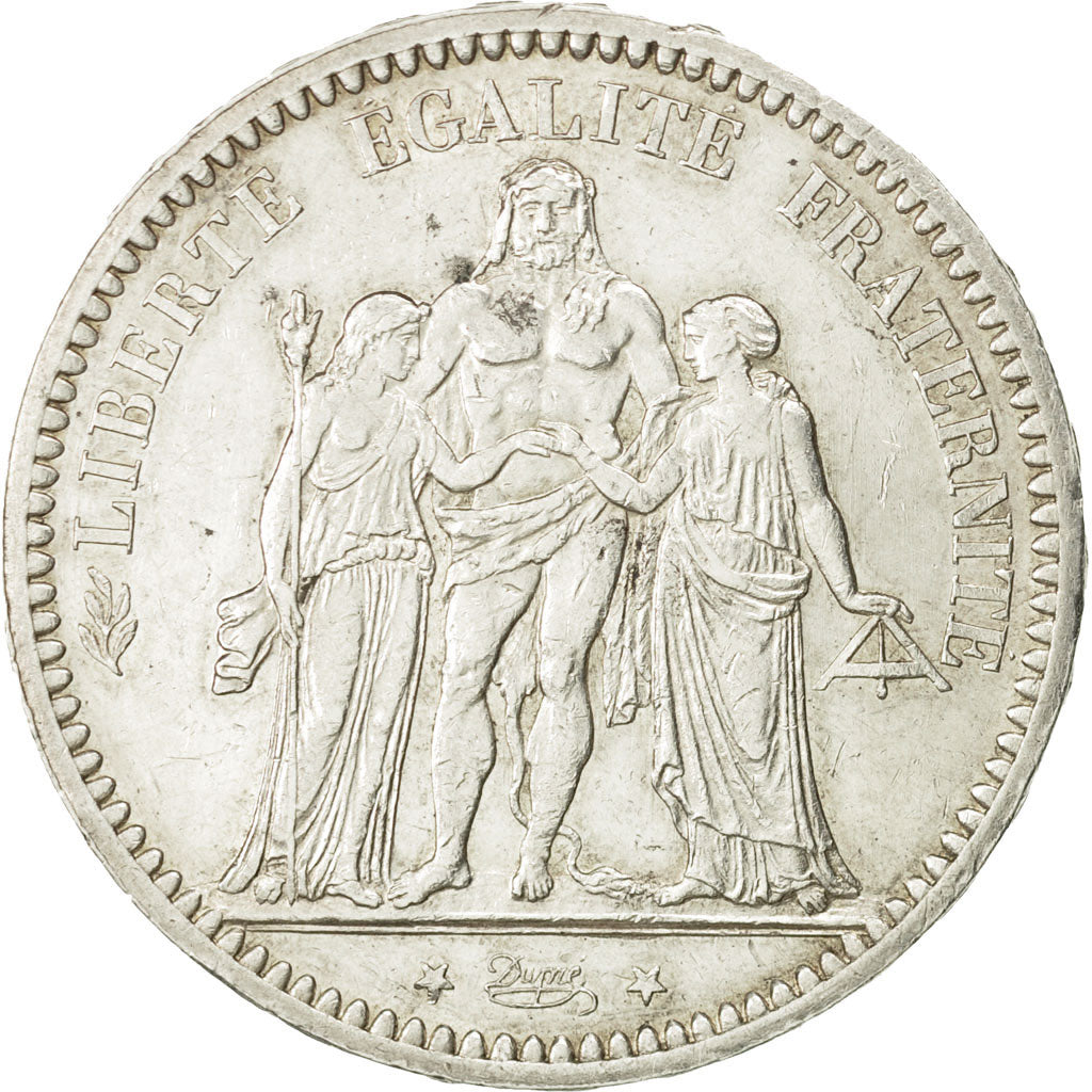France, Hercule, 5 Francs, 1873, Paris, EF(40-45), Silver, KM:820.1