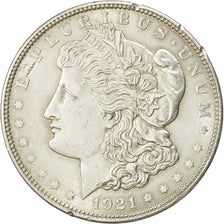Moneta, USA, Morgan Dollar, Dollar, 1921, U.S. Mint, Philadelphia, EF(40-45)