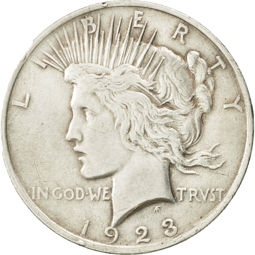 Coin, United States, Peace Dollar, Dollar, 1923, U.S. Mint, Philadelphia