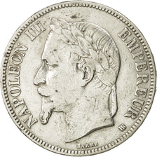 Coin, France, Napoléon III, 5 Francs, 1868, Strasbourg, EF(40-45), Silver