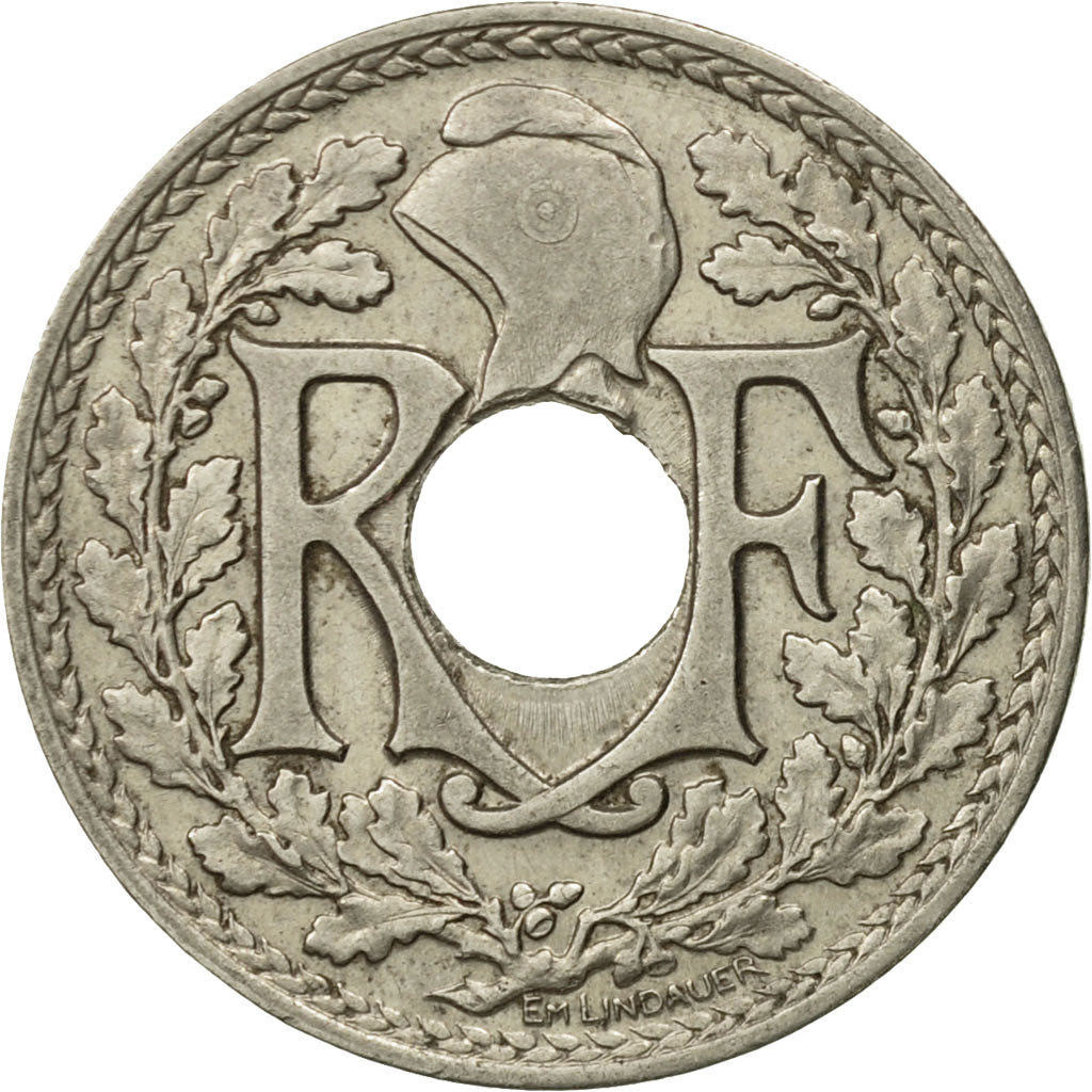 Coin, France, Lindauer, 25 Centimes, 1915, AU(50-53), Nickel, KM:867