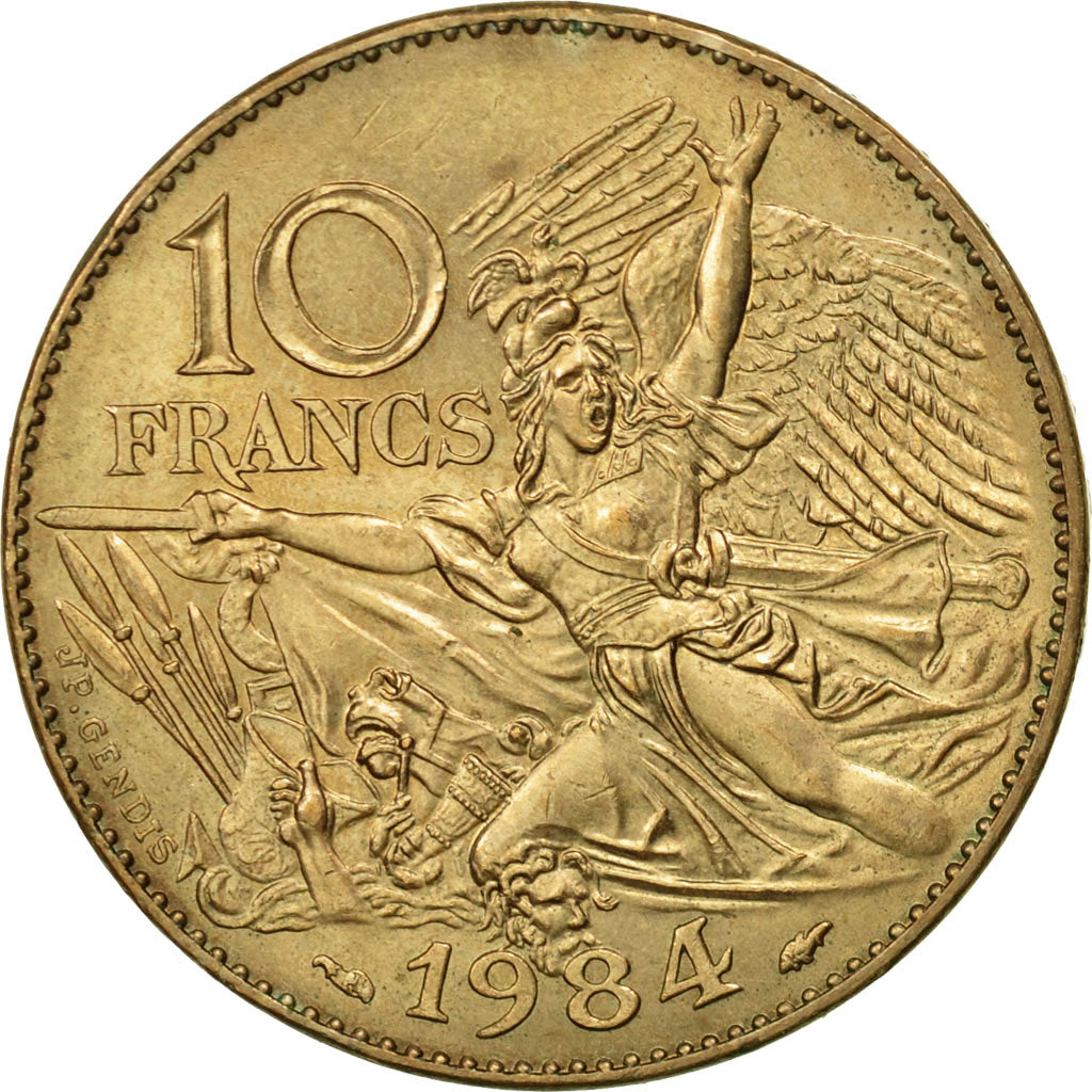 Münze, Frankreich, François Rude, 10 Francs, 1984, VZ, Nickel-Bronze, KM:954
