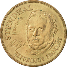 Münze, Frankreich, Stendhal, 10 Francs, 1983, VZ, Nickel-Bronze, KM:953