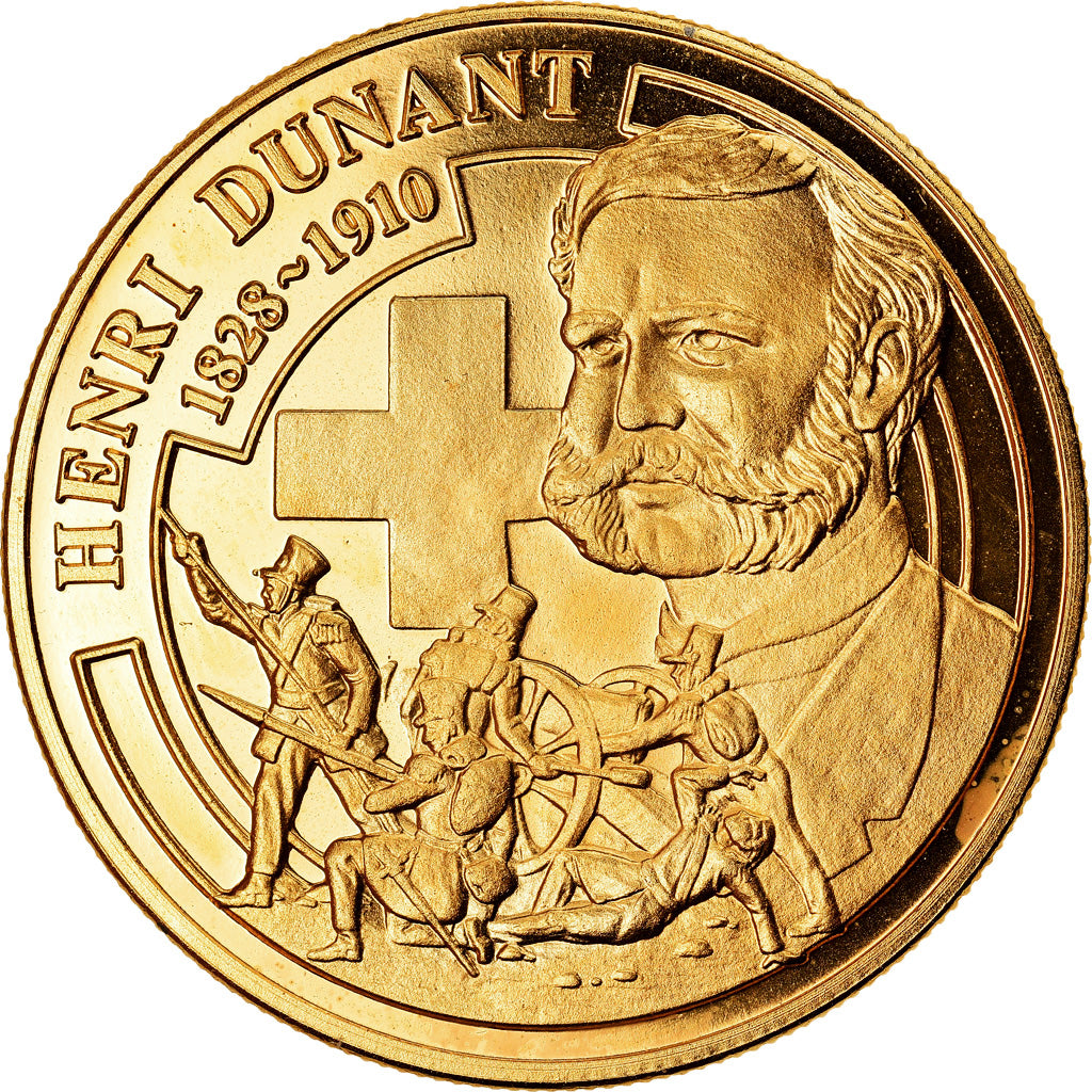 Suisse, Médaille, Henri Dunant, Politics, Society, War, SPL+, Copper-Nickel