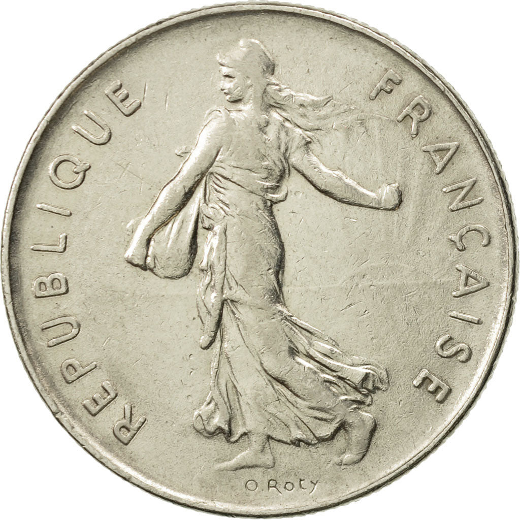 Coin, France, Semeuse, 5 Francs, 1974, Paris, AU(55-58), Nickel Clad