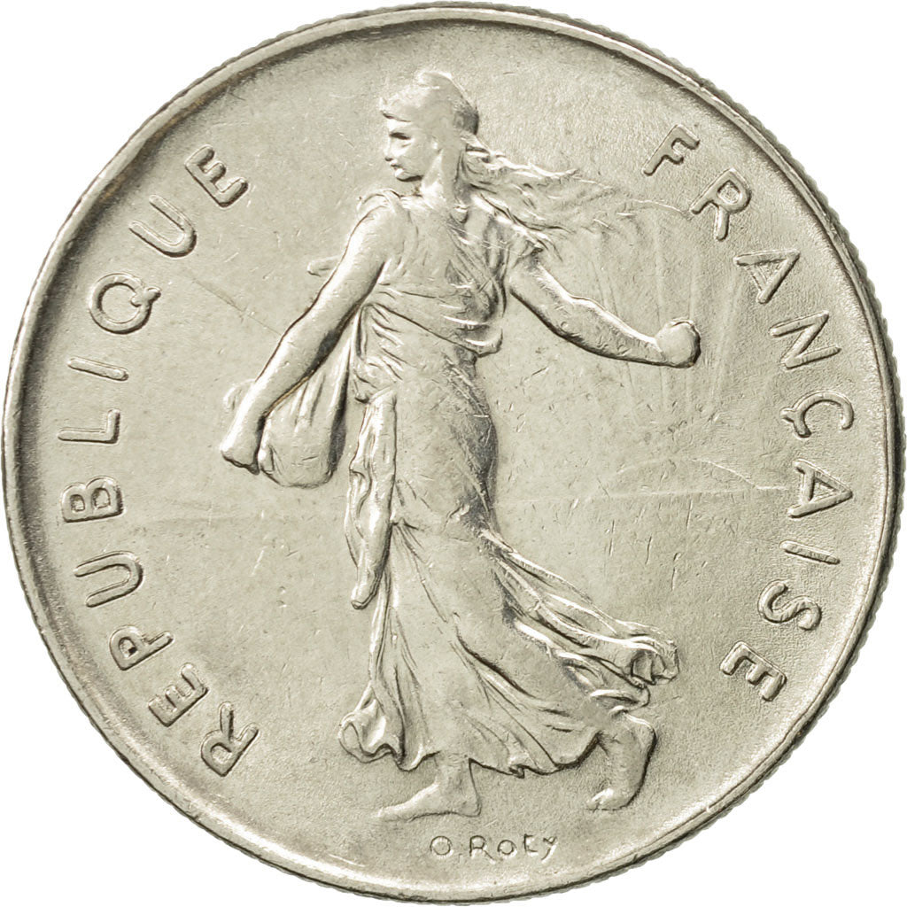 Coin, France, Semeuse, 5 Francs, 1976, Paris, AU(55-58), Nickel Clad