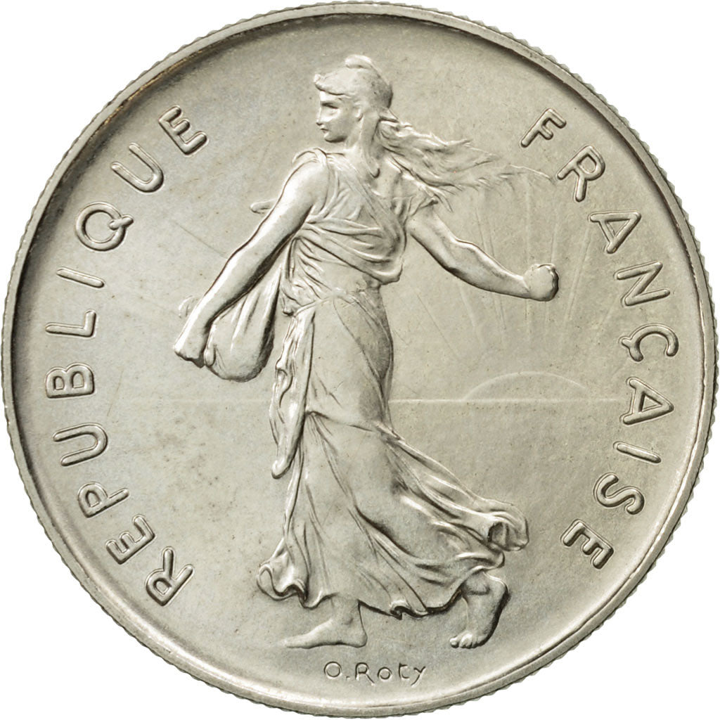 France, Semeuse, 5 Francs, 1980, Paris, MS(65-70), Copper-Nickel, KM 926a.1