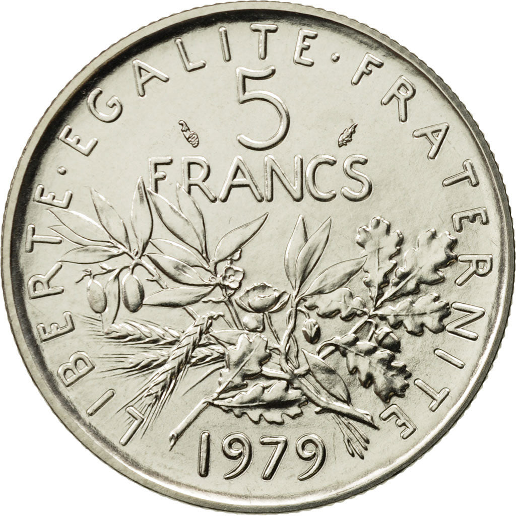 Monnaie, France, Semeuse, 5 Francs, 1979, Paris, FDC, Nickel Clad Copper-Nickel
