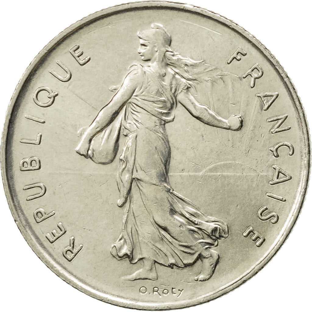 Coin, France, Semeuse, 5 Francs, 1977, Paris, AU(55-58), Nickel Clad