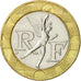 Moneta, Francia, Génie, 10 Francs, 1989, BB+, Bi-metallico, KM:964.1