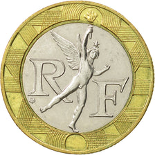 Moneda, Francia, Génie, 10 Francs, 1990, EBC, Bimetálico, KM:964.1