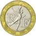Moneta, Francja, Génie, 10 Francs, 1990, AU(55-58), Bimetaliczny, KM:964.1