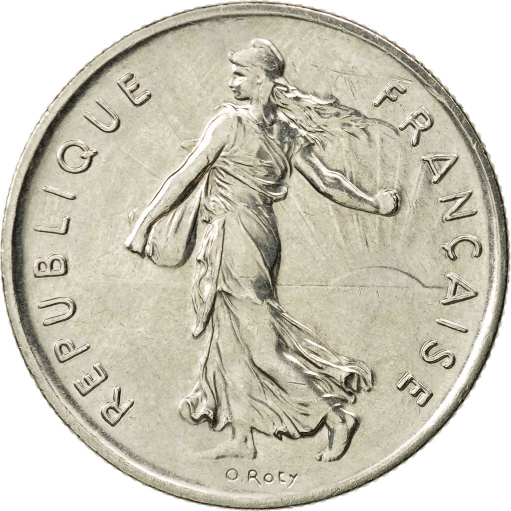 Coin, France, Semeuse, 5 Francs, 1994, Paris, AU(55-58), Nickel Clad