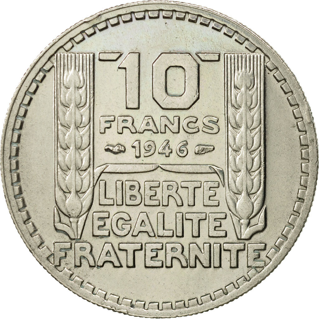 Coin, France, Turin, 10 Francs, 1946, AU(50-53), Copper-nickel, KM:908.1