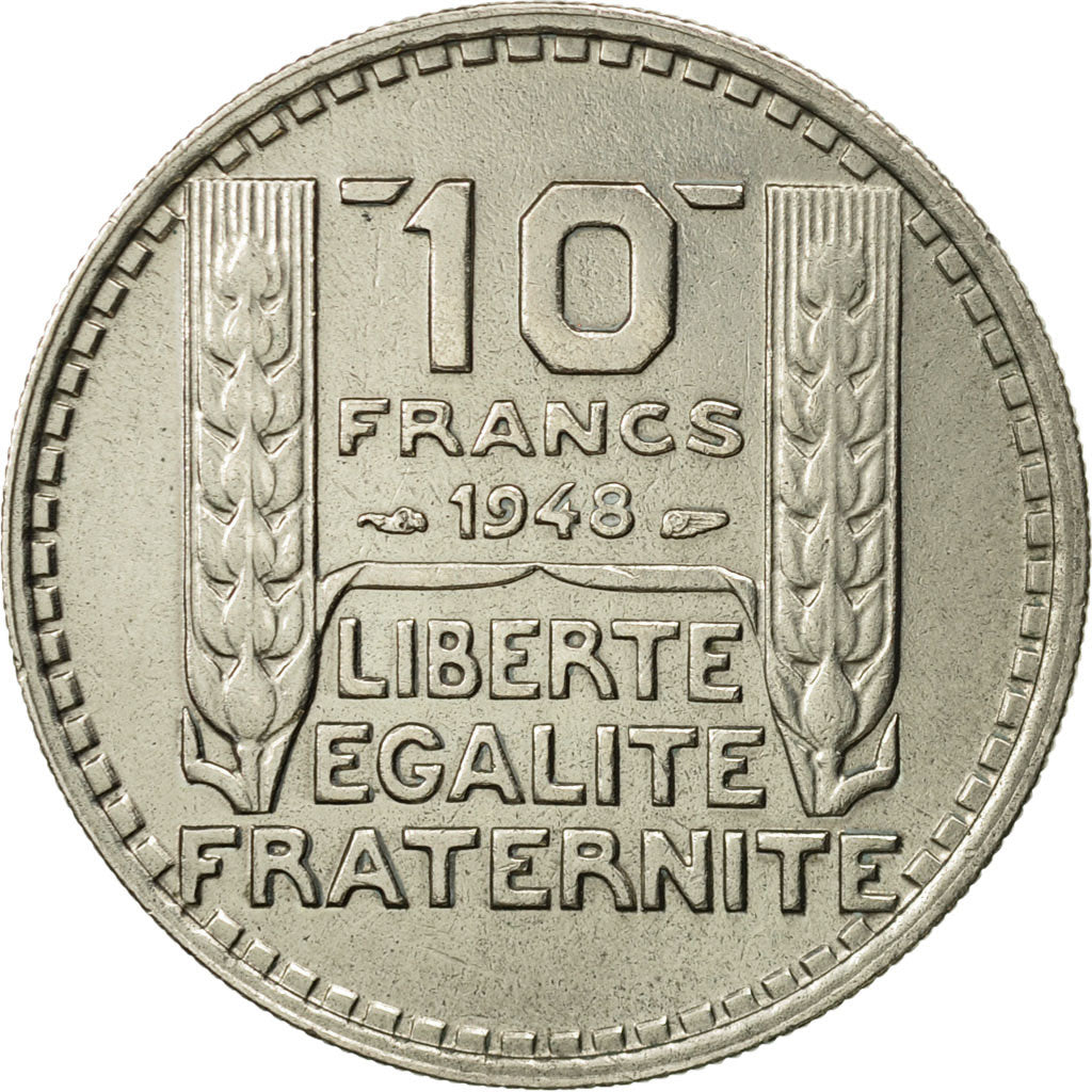 Moneda, Francia, Turin, 10 Francs, 1948, Paris, EBC, Cobre - níquel, KM:909.1