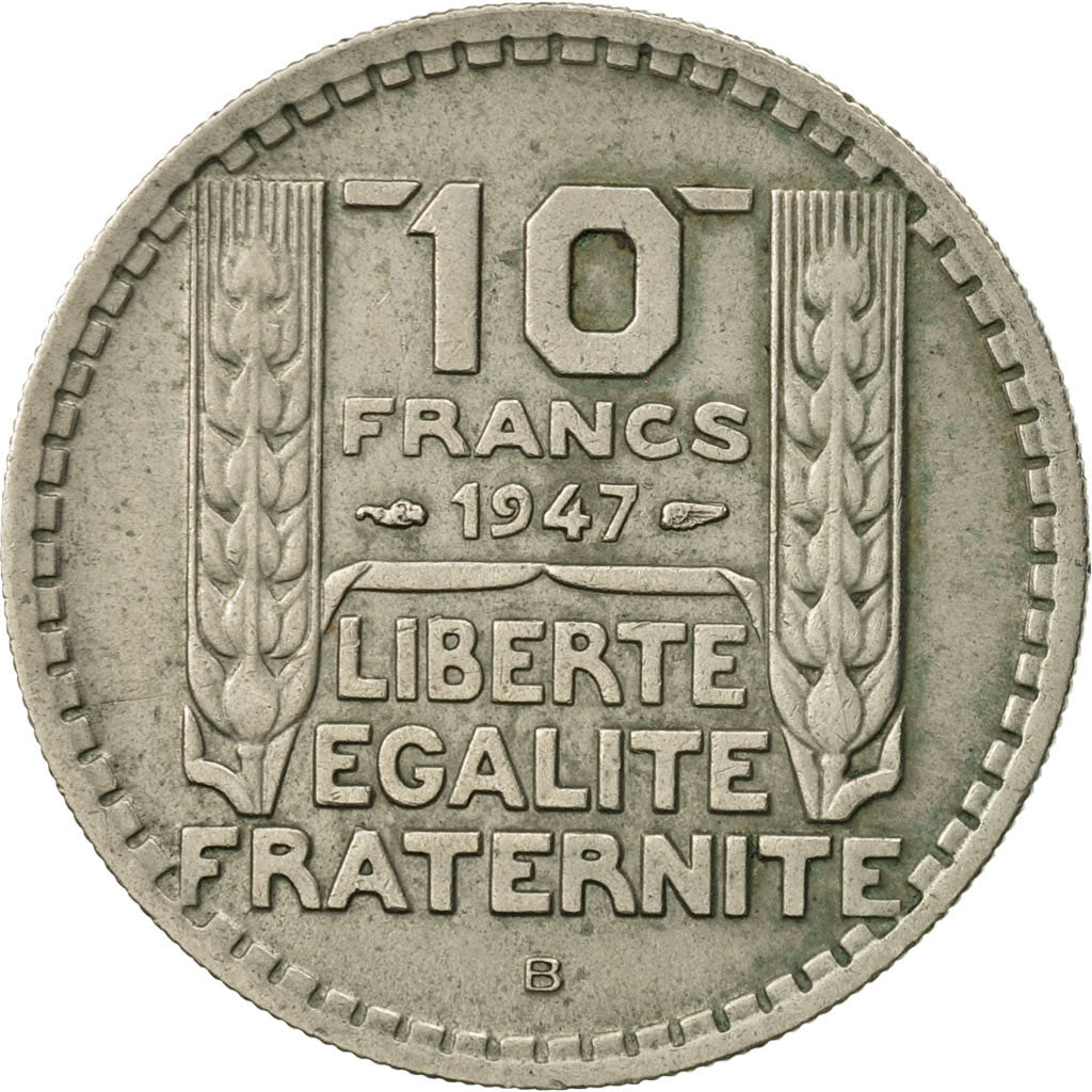 Coin, France, Turin, 10 Francs, 1947, Beaumont - Le Roger, EF(40-45)