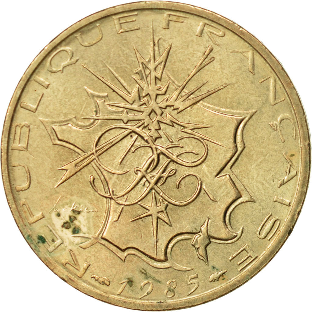 Moneta, Francia, Mathieu, 10 Francs, 1985, BB+, Nichel-ottone, KM:940