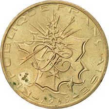 Moneta, Francia, Mathieu, 10 Francs, 1985, BB+, Nichel-ottone, KM:940