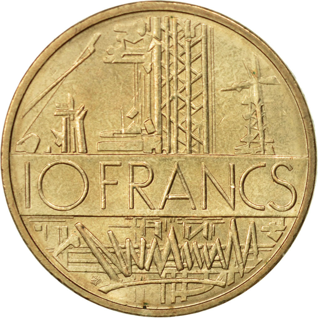Moneta, Francia, Mathieu, 10 Francs, 1985, BB+, Nichel-ottone, KM:940