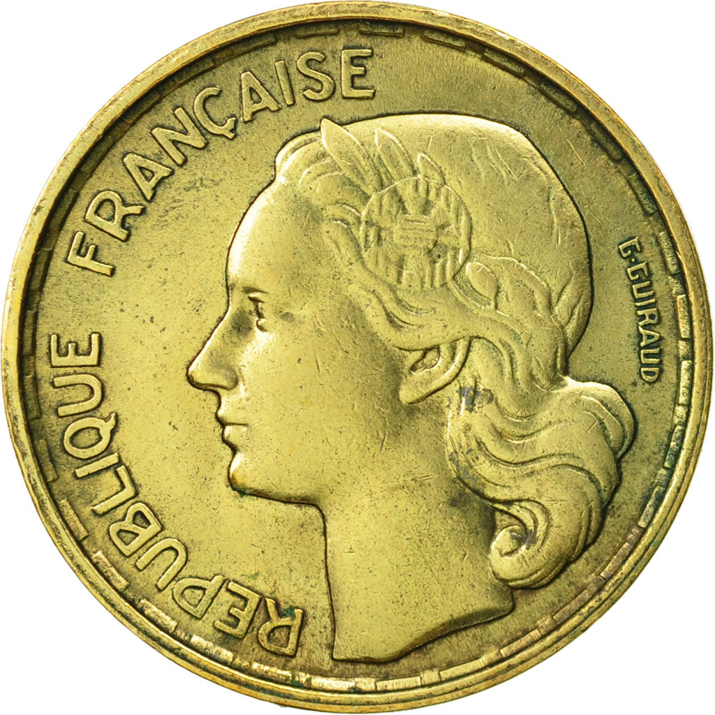 France, Guiraud, 10 Francs, 1954, Beaumont - Le Roger, AU(50-53), KM 915.2