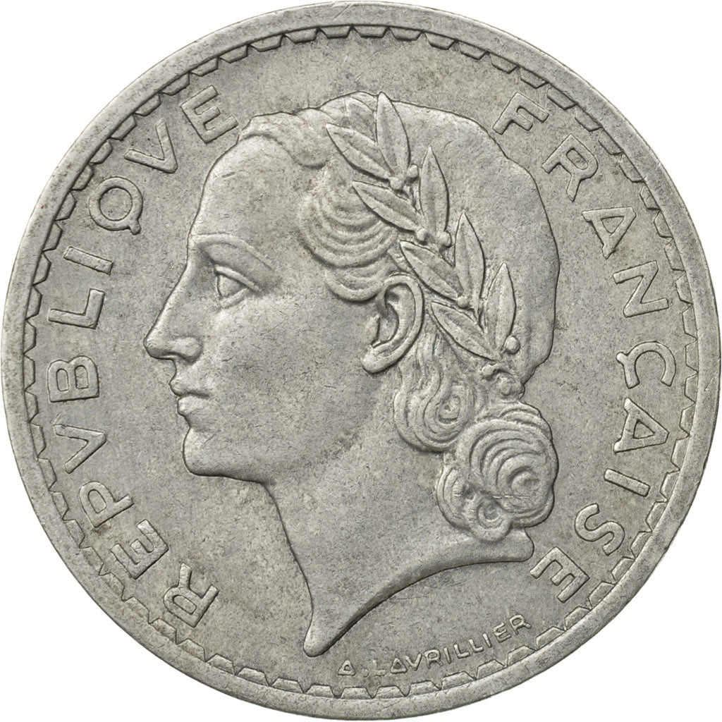 Coin, France, Lavrillier, 5 Francs, 1950, Beaumont - Le Roger, EF(40-45)