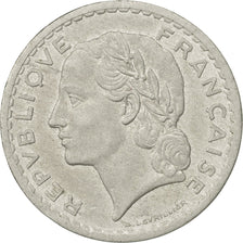Moneda, Francia, Lavrillier, 5 Francs, 1948, Paris, BC+, Aluminio, KM:888b.1