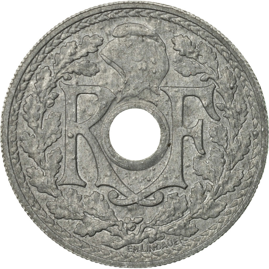 France, Lindauer, 20 Centimes, 1945, EF(40-45), Zinc, KM:907.1, Gadoury:324