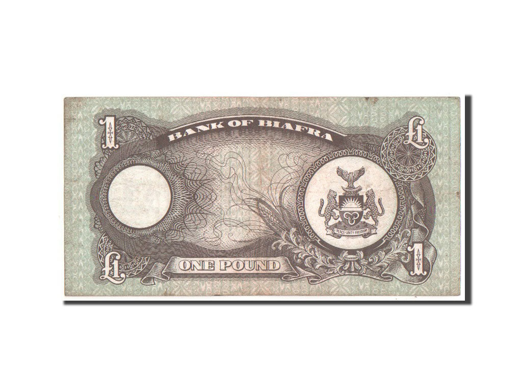 Banconote, Biafra, 1 Pound, 1968, BB+