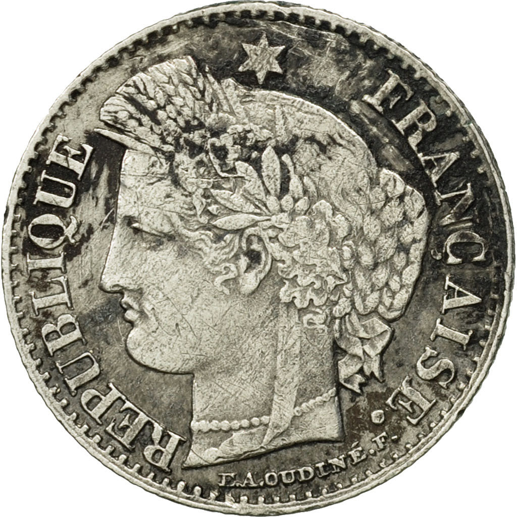 Coin, France, Cérès, 20 Centimes, 1851, Paris, EF(40-45), Silver, KM:758.1