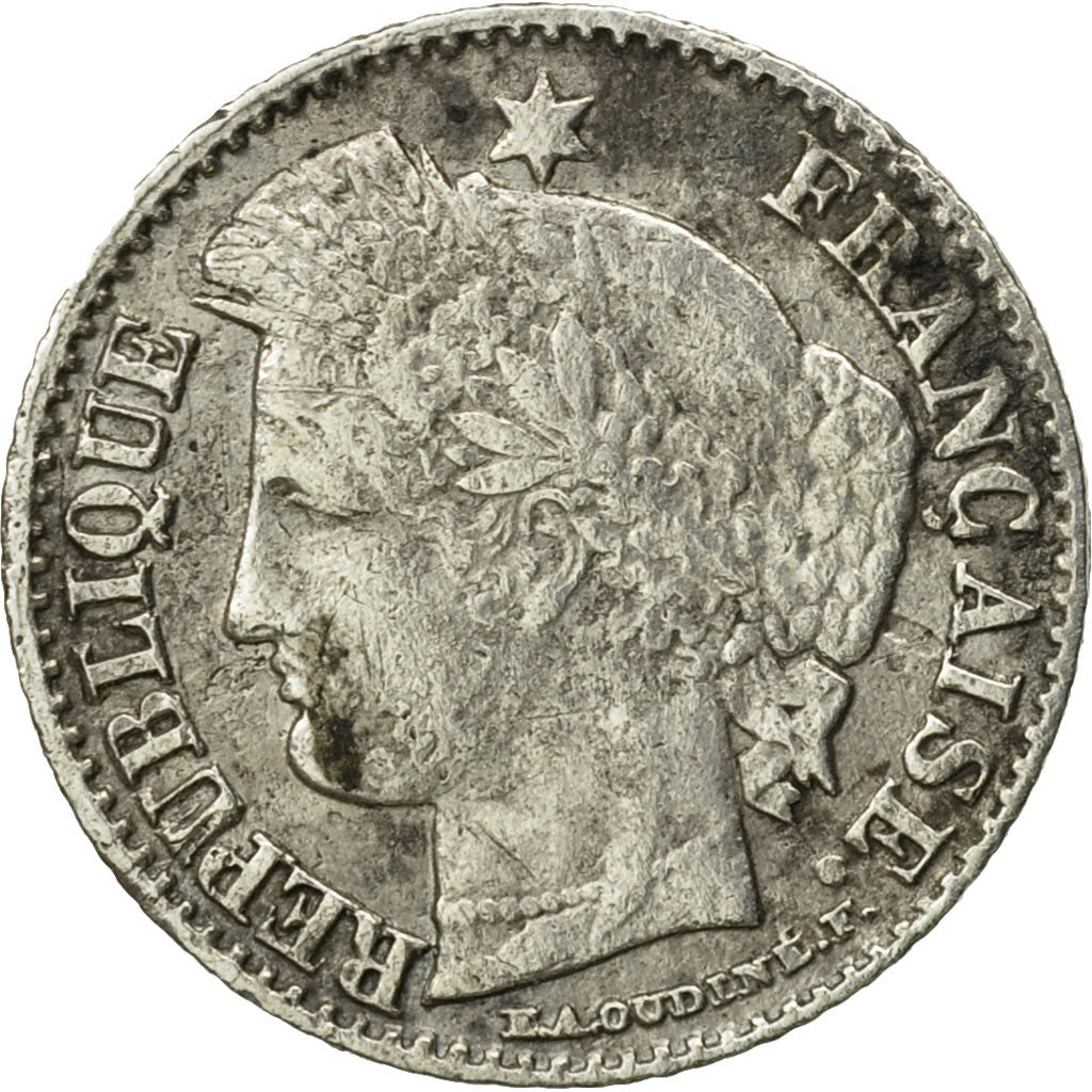 Moneta, Francia, Cérès, 20 Centimes, 1850, Bordeaux, MB+, Argento, KM:758.3