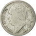 Francia, Louis XVIII, 1/2 Franc, 1822, Paris, BC+, Plata, KM:708.1