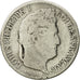 Moneda, Francia, Louis-Philippe, 1/2 Franc, 1834, Lille, BC, Plata, KM:741.13