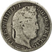 Moneta, Francia, Louis-Philippe, 1/2 Franc, 1837, Rouen, B+, Argento, KM:741.2