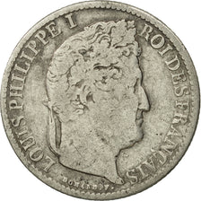 Coin, France, Louis-Philippe, 1/2 Franc, 1839, Paris, VF(20-25), Silver
